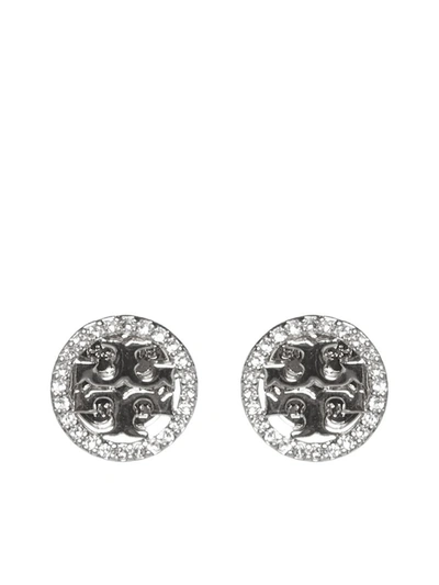 Shop Tory Burch Bijoux In Tory Silver / Crystal