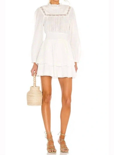 Shop Cleobella Berit Mini Dress In Ivory In Multi