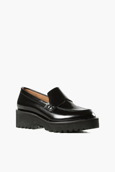 Shop All Black Lugg Lady Loafer In Black
