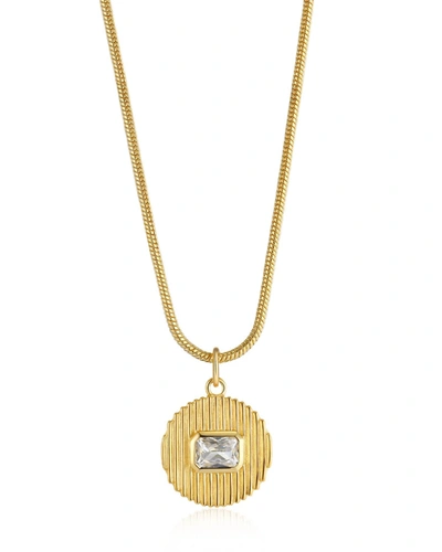 Shop Luv Aj Le Signe Pendant Necklace In Gold