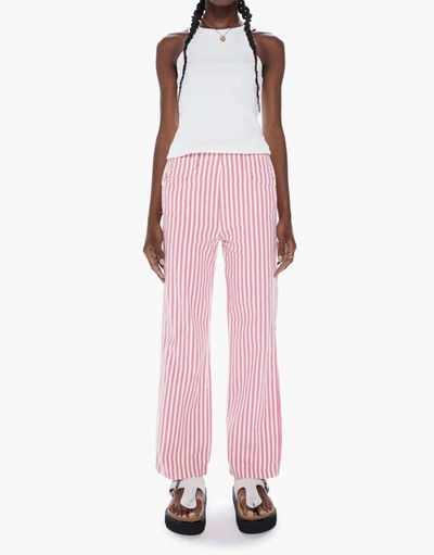 Shop Mother The Seafarer Hover Pants In Candy Striper In Multi