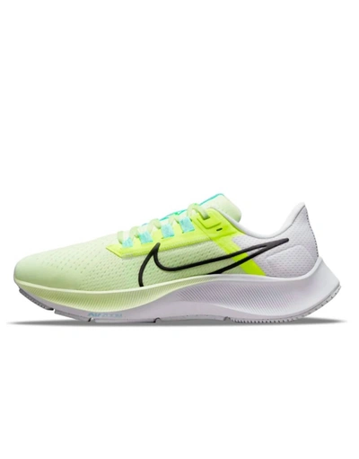 Shop Nike Women's Pegasus 38 Road Running Shoes - Medium Width In Barely Volt/black Volt/aurora Green In Multi