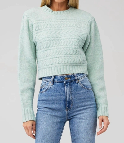 Shop For Love & Lemons Dominique Sweater In Green