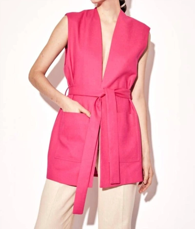 Shop Deluc Corvus Vest In Fuchsia In Pink