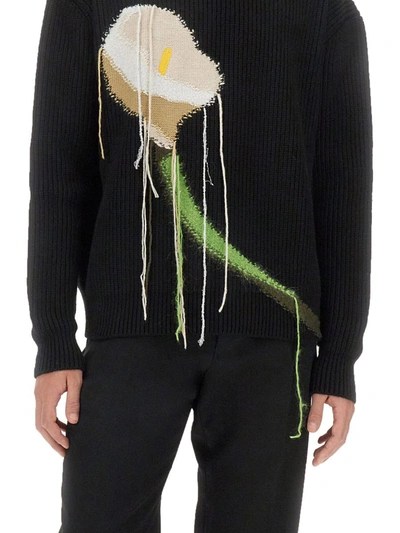 Shop Lanvin Wool And Cashmere Sweater In Multicolour