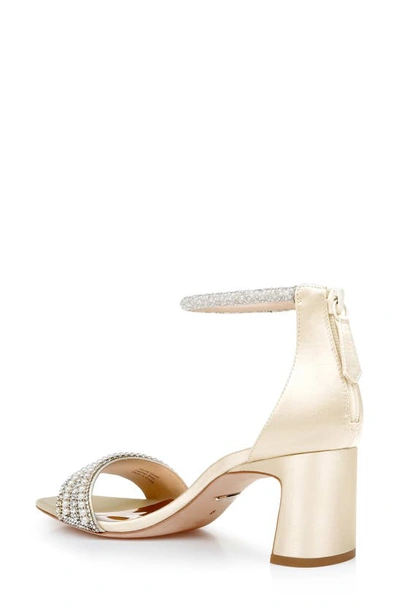 Shop Badgley Mischka Collection Kameryn Ankle Strap Sandal In Ivory