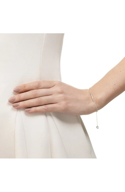 Monica Vinader Skinny Diamond Bracelet In Silver/ Diamond