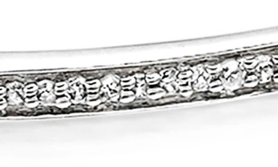 Monica Vinader Skinny Diamond Bracelet In Silver/ Diamond