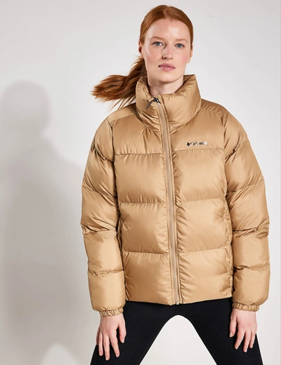 Shop Columbia Puffect Puffer Jacket In Brown