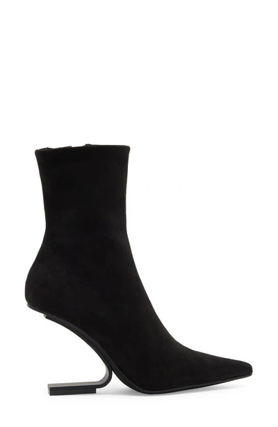 Shop Jeffrey Campbell Compass Pointed Toe Bootie In Black Suede Black