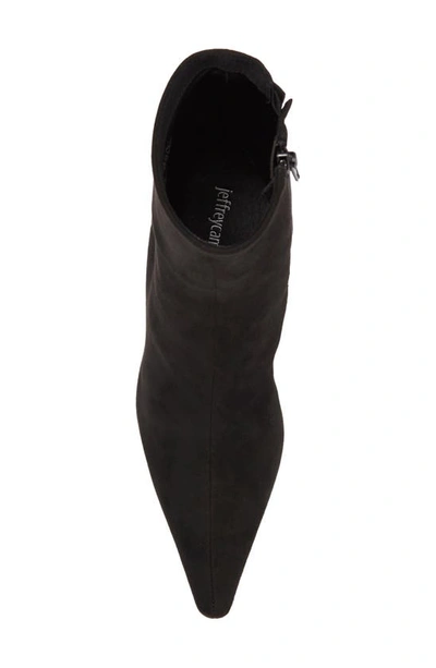 Shop Jeffrey Campbell Compass Pointed Toe Bootie In Black Suede Black