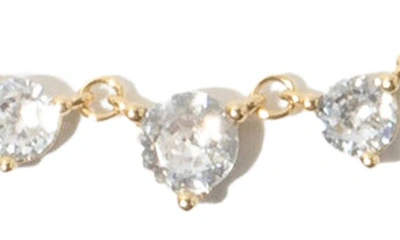 Shop Miranda Frye Grace Cubic Zirconia Necklace In Gold