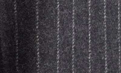 Shop Veronica Beard Tonelli Pinstripe Wool Blend Pants In Charcoal Multi
