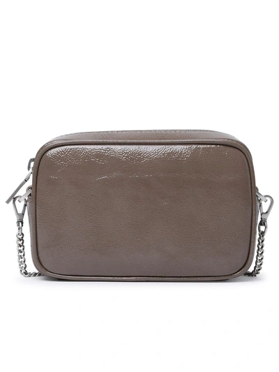 Shop Golden Goose Star Crossbody Bag In Dove-gray Leather In Nude
