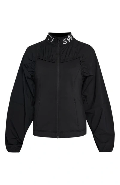 Shop Sweaty Betty Therma Boost Kinetic Running Jacket In Black