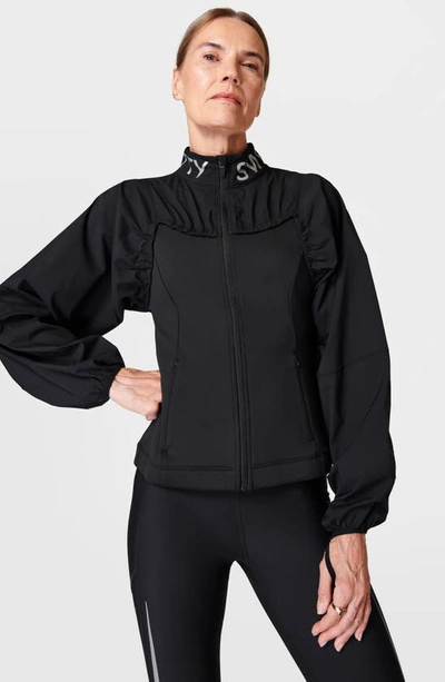 Shop Sweaty Betty Therma Boost Kinetic Running Jacket In Black