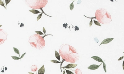 Little Unicorn Knit Crib Sheet In Watercolor Floret