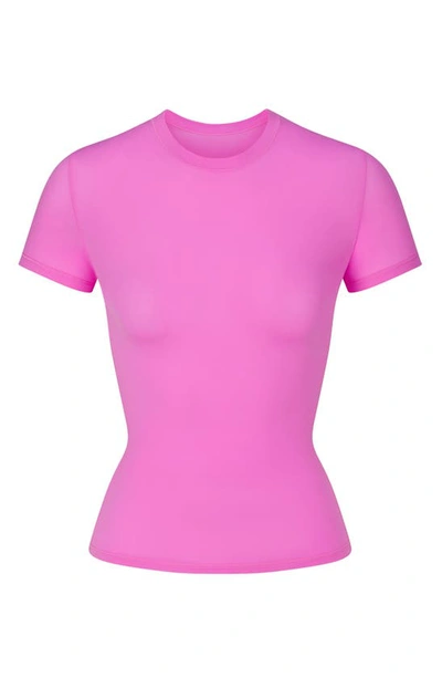 Shop Skims Fits Everybody T-shirt In Neon Orchid