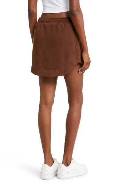 Shop Kkco Pacific Fleece Miniskirt In Mud