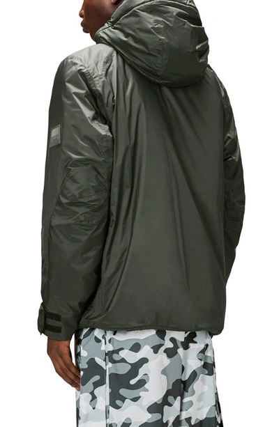 Shop Rains Vardo Hooded Jacket In Green