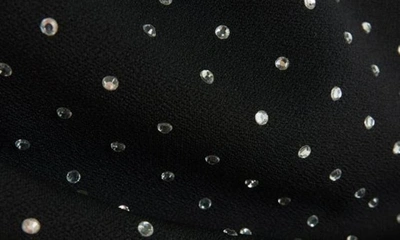 Shop River Island Crystal Embellished Strapless Midi Dress In Black