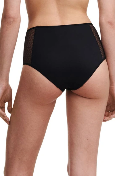 Chantelle Lingerie Norah Chic High Waist Full Briefs In Black