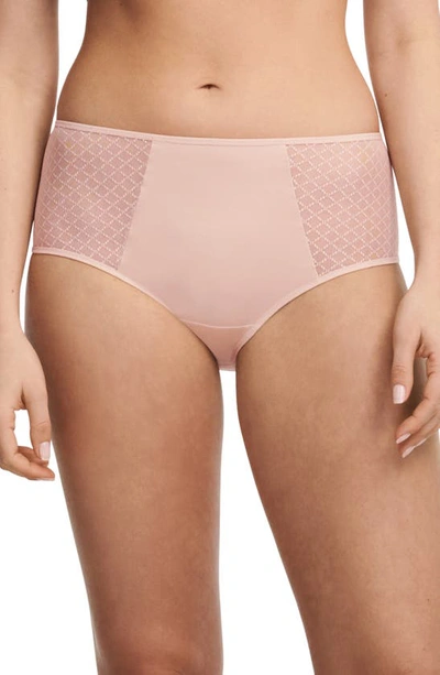 Chantelle Lingerie Norah Chic High Waist Full Briefs In Rose
