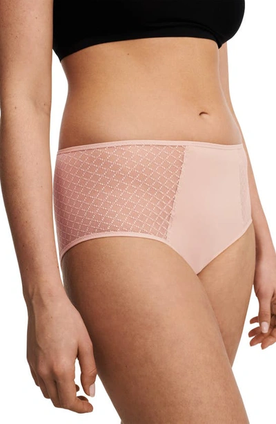 Chantelle Lingerie Norah Chic High Waist Full Briefs In Rose