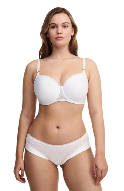 Chantelle Lingerie Graphic Allure Underwire Demi T-shirt Bra In White