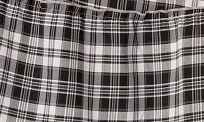 Edikted Women's Plaid Side Slit Tiered Maxi Skirt In Black-and-white