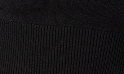 Shop Edikted Peekaboo Halter Crop Sweater In Black