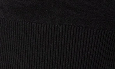 Edikted Peekaboo Halter Crop Sweater In Black