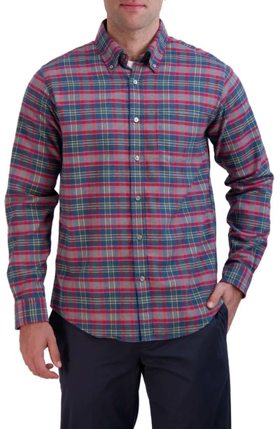 Shop Brooks Brothers Plaid Flannel Button-down Shirt In Heather Grey Plaid
