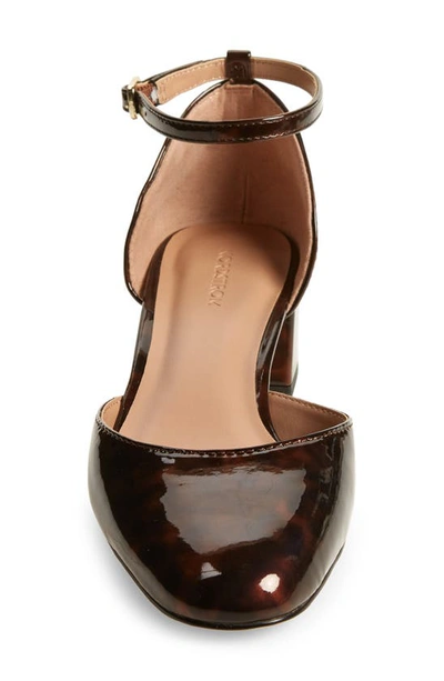 Shop Nordstrom Baina Ankle Strap Pump In Brown Tortoise