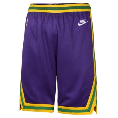 Shop Nba Youth Nike Purple Utah Jazz Classic Edition Swingman Shorts