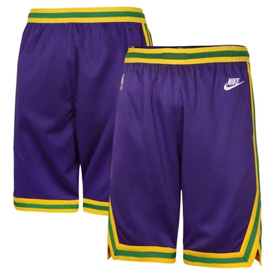 Shop Nba Youth Nike Purple Utah Jazz Classic Edition Swingman Shorts