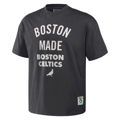 Shop Staple Nba X  Anthracite Boston Celtics Heavyweight Oversized T-shirt