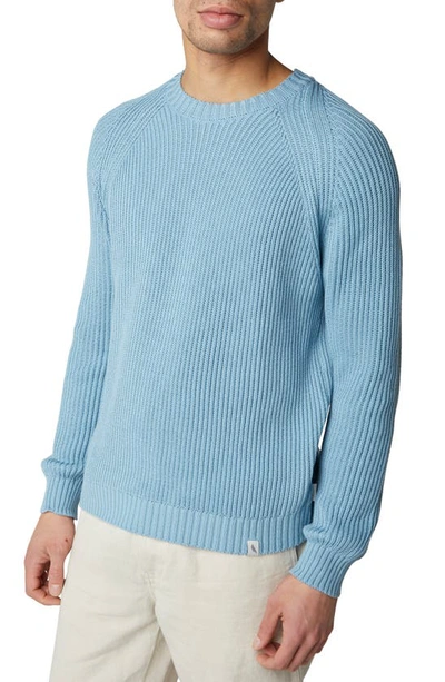 Shop Peregrine Harry Ribbed Crewneck Sweater In Lovat