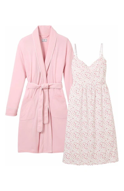 Shop Petite Plume The Essential Maternity Nightgown & Robe Set In Pink