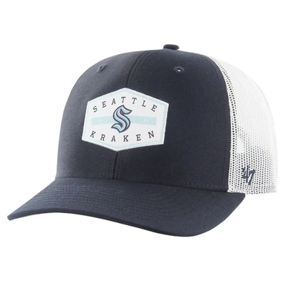 Shop 47 ' Navy Seattle Kraken Convoy Trucker Adjustable Hat