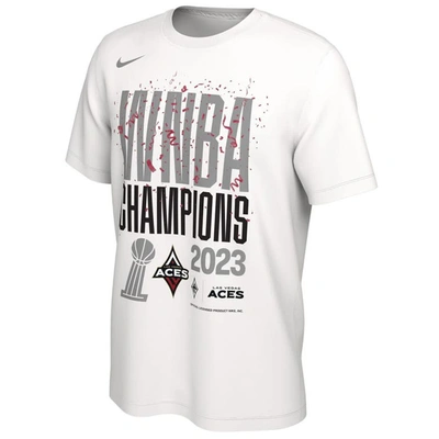 Shop Nike Unisex  White Las Vegas Aces 2023 Wnba Finals Champions Authentic Parade T-shirt