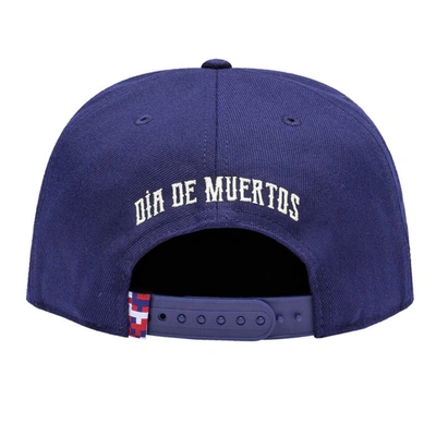 Shop Fan Ink Blue Cruz Azul Me Da Mi Calaverita Snapback Hat