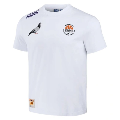 Shop Staple Nba X  Cream Phoenix Suns Home Team T-shirt In White