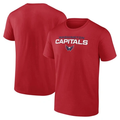 Shop Fanatics Branded Red Washington Capitals Barnburner T-shirt