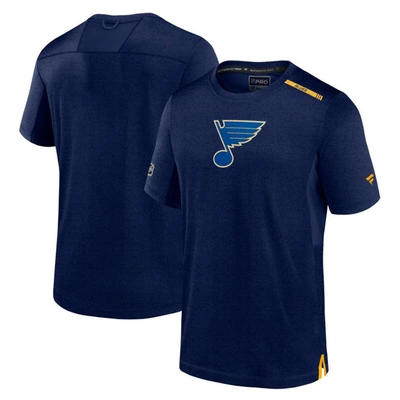 Shop Fanatics Branded  Navy St. Louis Blues Authentic Pro Performance T-shirt