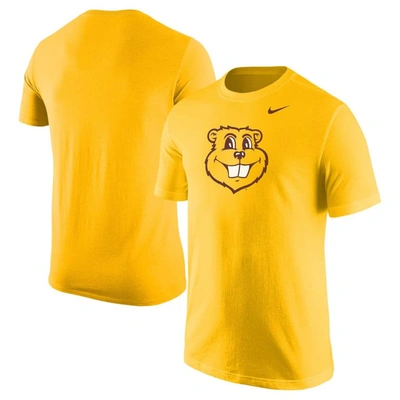 Shop Nike Gold Minnesota Golden Gophers Goldy Head Performance T-shirt
