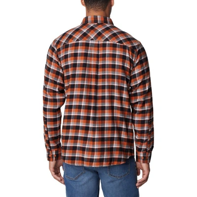 Shop Columbia Burnt Orange Texas Longhorns Flare Gun Flannel Long Sleeve Shirt