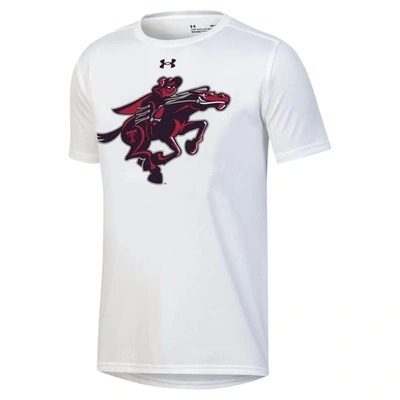 Shop Under Armour Youth  White Texas Tech Red Raiders Gameday Oversized Logo Performance T-shirt