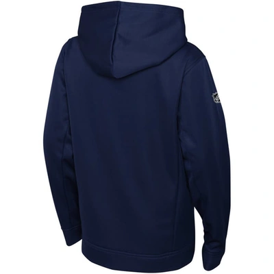 Shop Fanatics Youth  Branded Navy St. Louis Blues Authentic Pro Pullover Hoodie