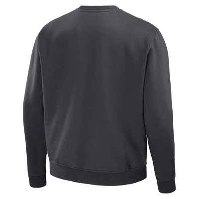 Shop Staple Nba X  Anthracite Detroit Pistons Plush Pullover Sweatshirt